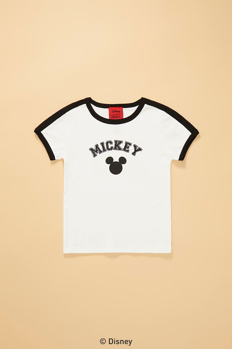 Girls Disney Mickey Mouse Ringer Tee (Kids) | Forever 21