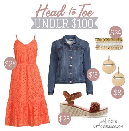 Such a great look for spring! This dress comes is 4 colors/prints, and this Jean jacket is on sale for only $15! Use code 50CANDACE to take 50% off the wrap bracelet! 

#LTKsalealert #LTKSale #LTKunder100