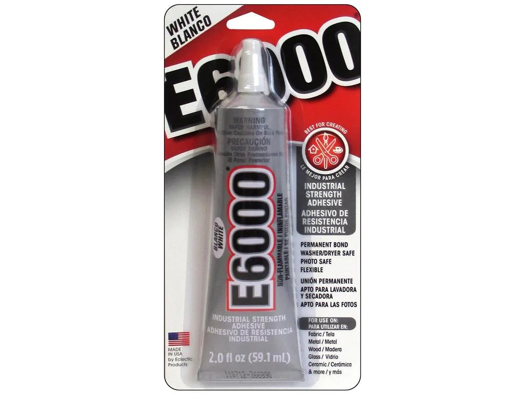 Eclectic E6000 Adhesive Glue, Industrial Strength, White, 800444, 2 fl. oz. | Walmart (US)