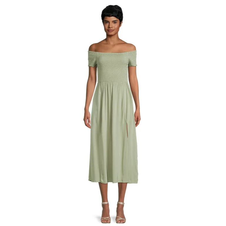 Nine.Eight Women's Off The Shoulder Smocked Dress | Walmart (US)