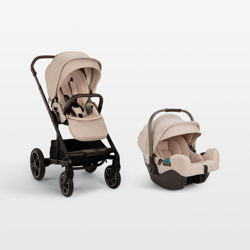 Nuna PIPA rx Biscotti Brown Reclining Baby Car Seat + MIXX next Stroller Travel System + Reviews ... | Crate & Barrel