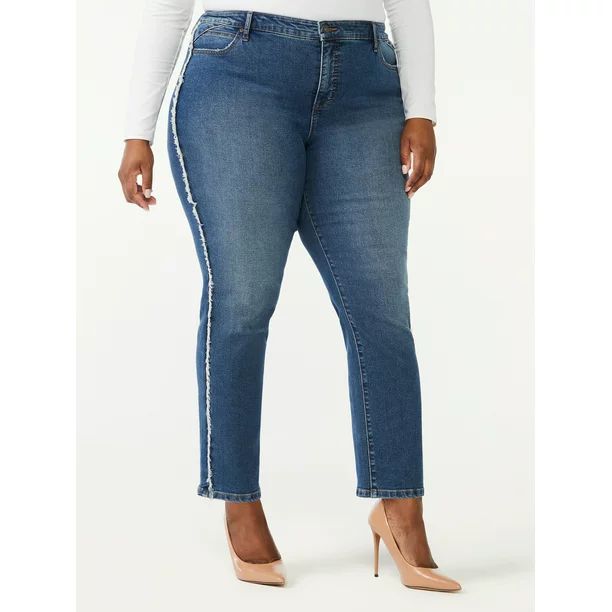 Sofia Jeans Women's Plus Size Adora High Rise Curvy Girlfriend | Walmart (US)