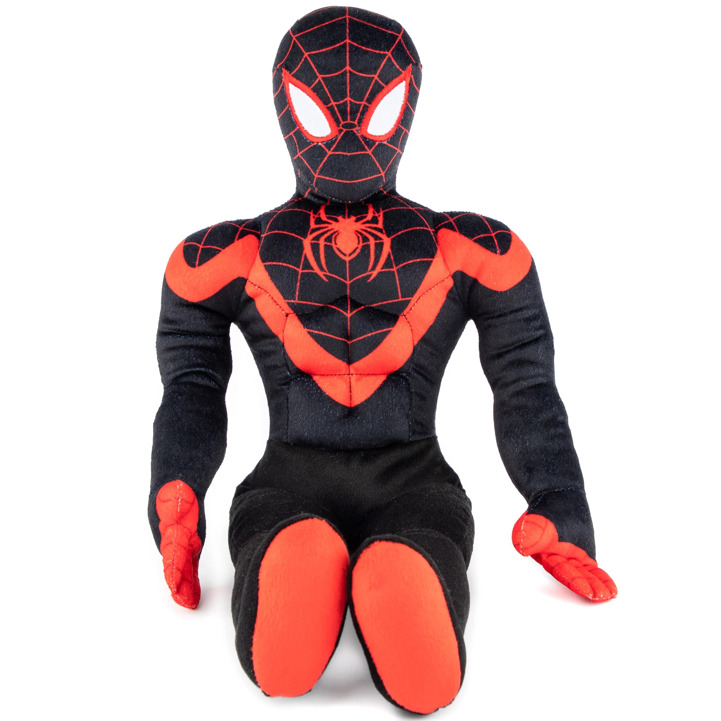 Spider-Man Miles Morales Kids Bedding Plush Cuddle and Decorative Pillow Buddy, Microfiber, Black... | Walmart (US)