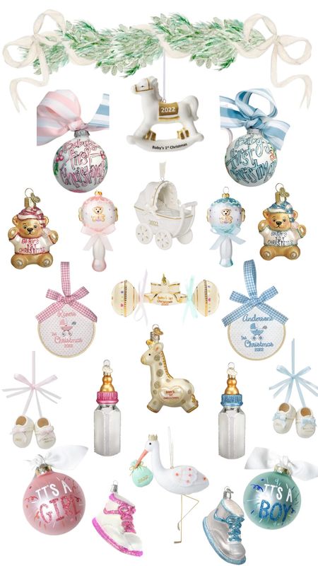 Christmas ornaments for your baby's first Christmas! You'll cherish these year after year! #Babyornaments #Babysfirstchristmas

#LTKbaby #LTKGiftGuide #LTKHoliday