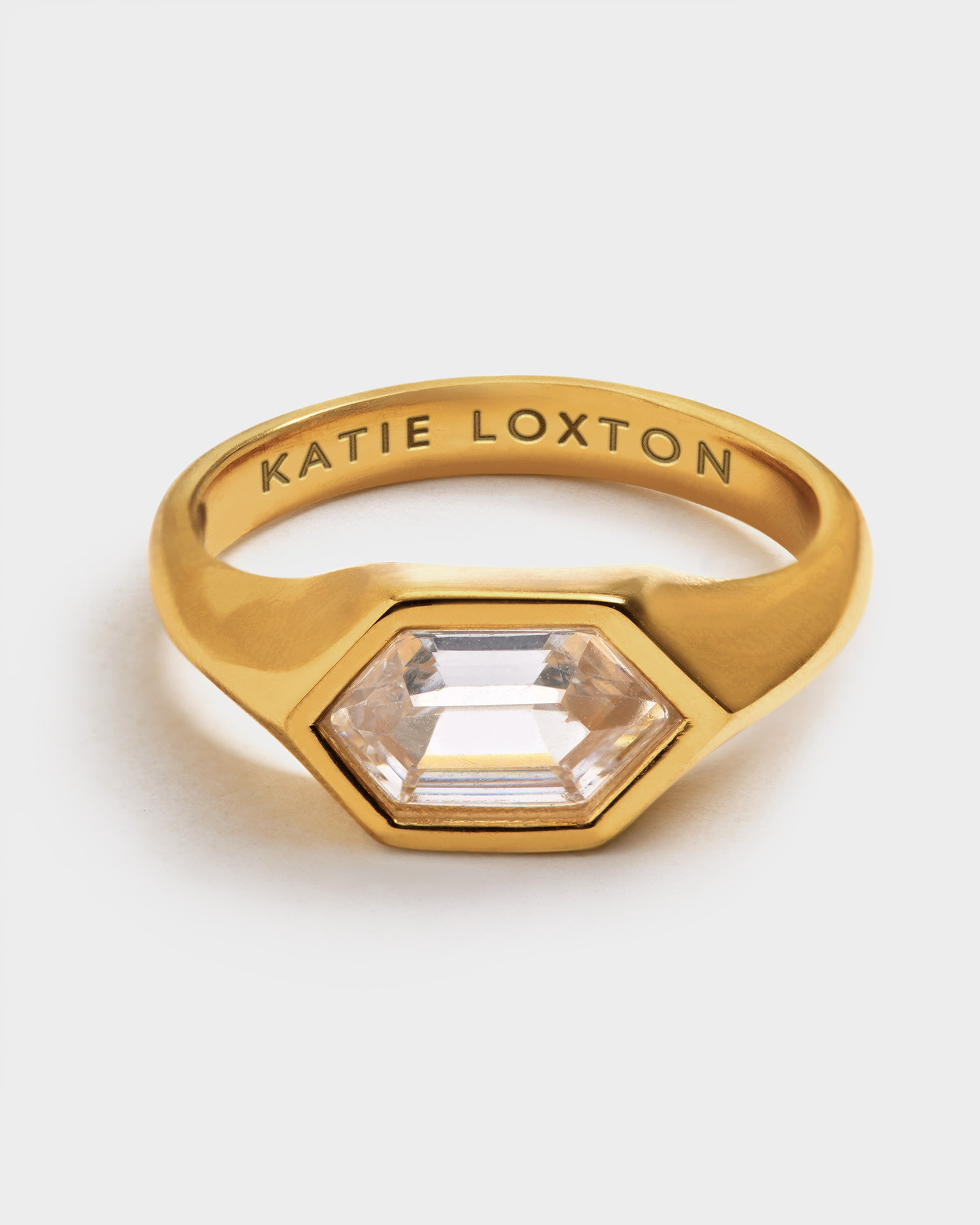 Katie Loxton Harlequin Waterproof Gold Statement Ring | Katie Loxton Ltd. (UK)
