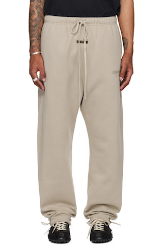 Fear of God ESSENTIALS - Taupe Relaxed Fleece Sweatpants | SSENSE