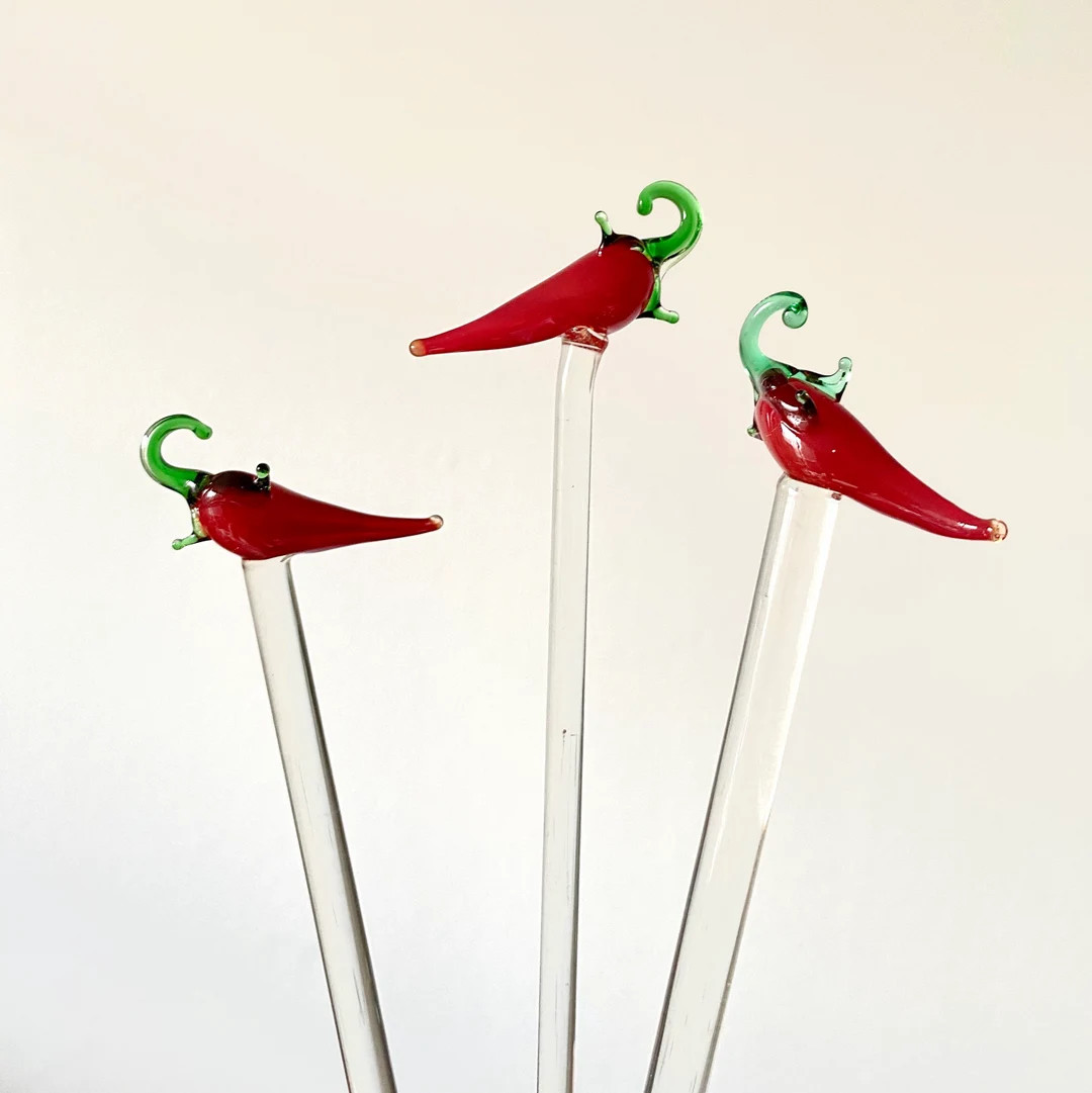 GLASS SWIZZLE STICKS Eco-friendly Stirring Rods for - Etsy | Etsy (US)