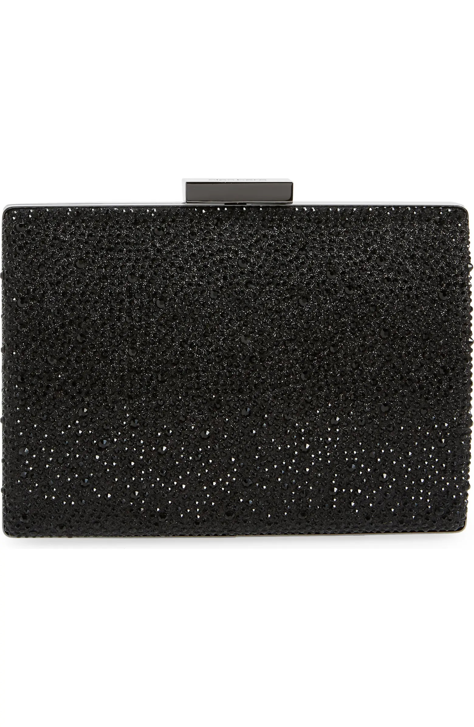 Gabby Metallic Hot Fix Crystal Clutch | Nordstrom