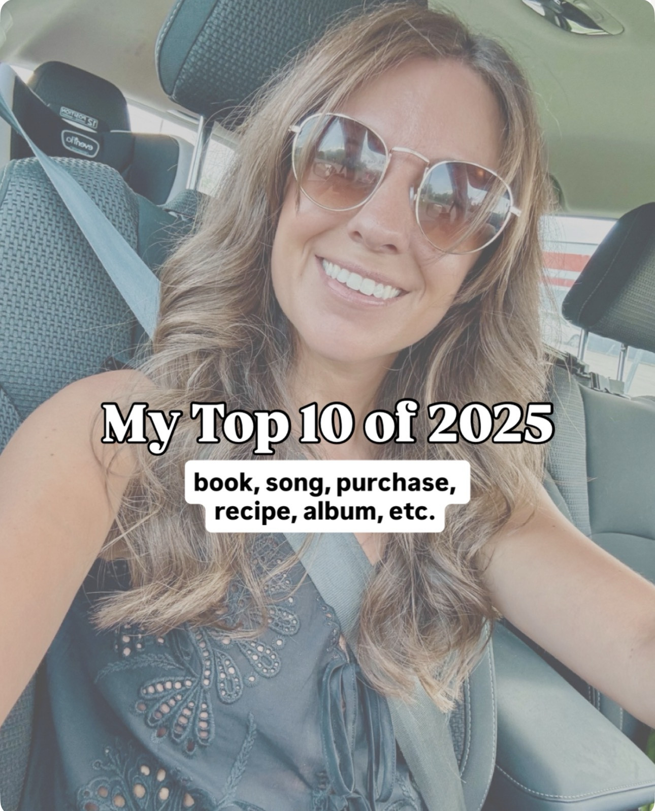 My Top 10 of 2025 🖤

📕 Favorite book: Say You’ll Remember Me by Abby Jimenez
✨ Go-to accessory: gemstone necklace from Shape Studio
😋 Most-made recipe: broccoli cheddar soup
🎶 Most-played song: “Guilty as Sin” – Taylor Swift
📍 Favorite trip: Montreal, Canada
📺 Favorite show: Running Point on Netflix
💰 Best purchase: Little Green Machine
💿 Favorite album: I’m the Problem – Morgan Wallen
🤩 Favorite new piece: washed black jeans from Quince
🎥 Favorite movie: Wicked (Parts 1 & 2)

#LTKSeasonal #LTKPetite #LTKstorytime