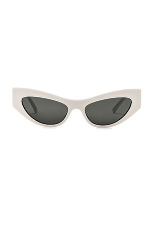 Cat Eye Sunglasses in White | Revolve Clothing (Global)