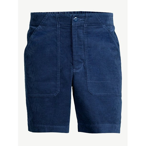 Free Assembly Men's 8" Cord Utility Shorts | Walmart (US)
