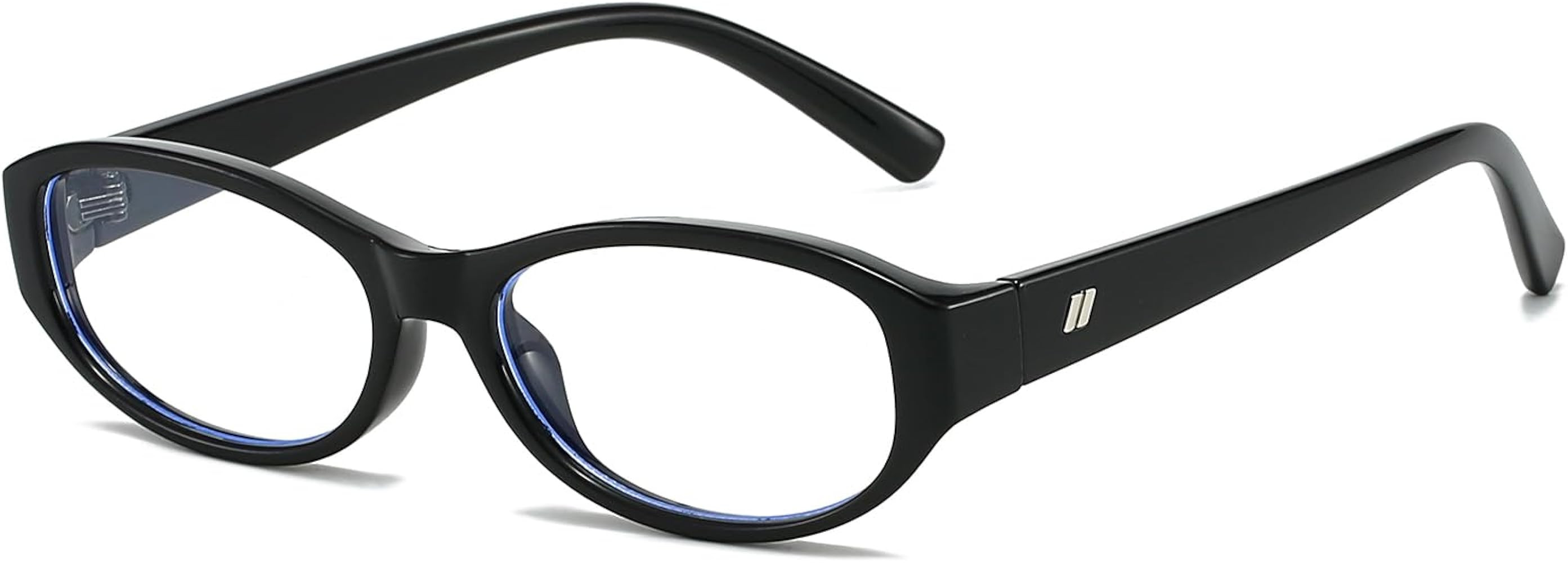 LJCZKA Oval Blue Light Blocking Glasses for Women Retro Small Oval Frame Glasses Y2K Clear Lens C... | Amazon (US)