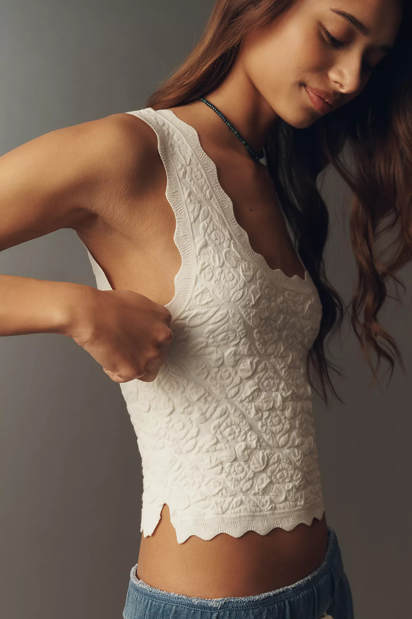 Scallop Knit Tank Top | Anthropologie (US)