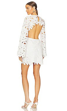 ROCOCO SAND Celia Short Dress in Pearl White from Revolve.com | Revolve Clothing (Global)