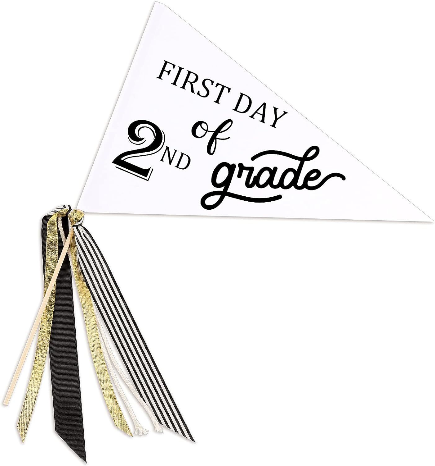 CINPIUK First Day of School Flag DIY 2021 Back to School Pennants, First Day of 2nd Grade Flag wi... | Amazon (US)
