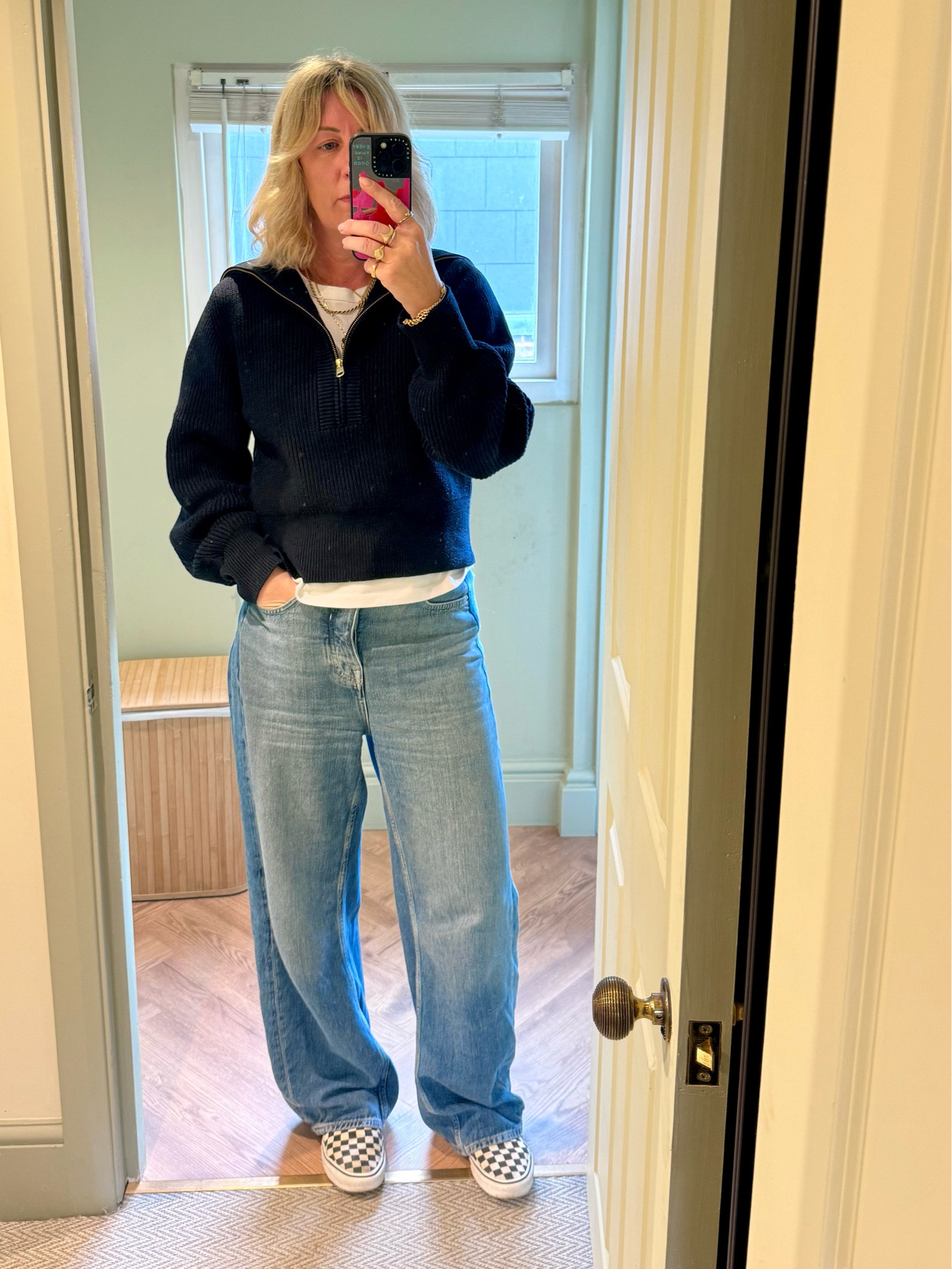 Varley jumper, Free People Jeans, Vans trainers 

#LTKuk #LTKover50style #LTKspring