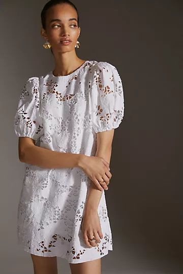 The Odells Crewneck Waistless Mini Dress | Anthropologie (US)