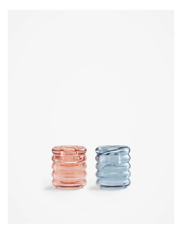 Zeno Candle Holder Set Of 2 in Multicolour | Myer