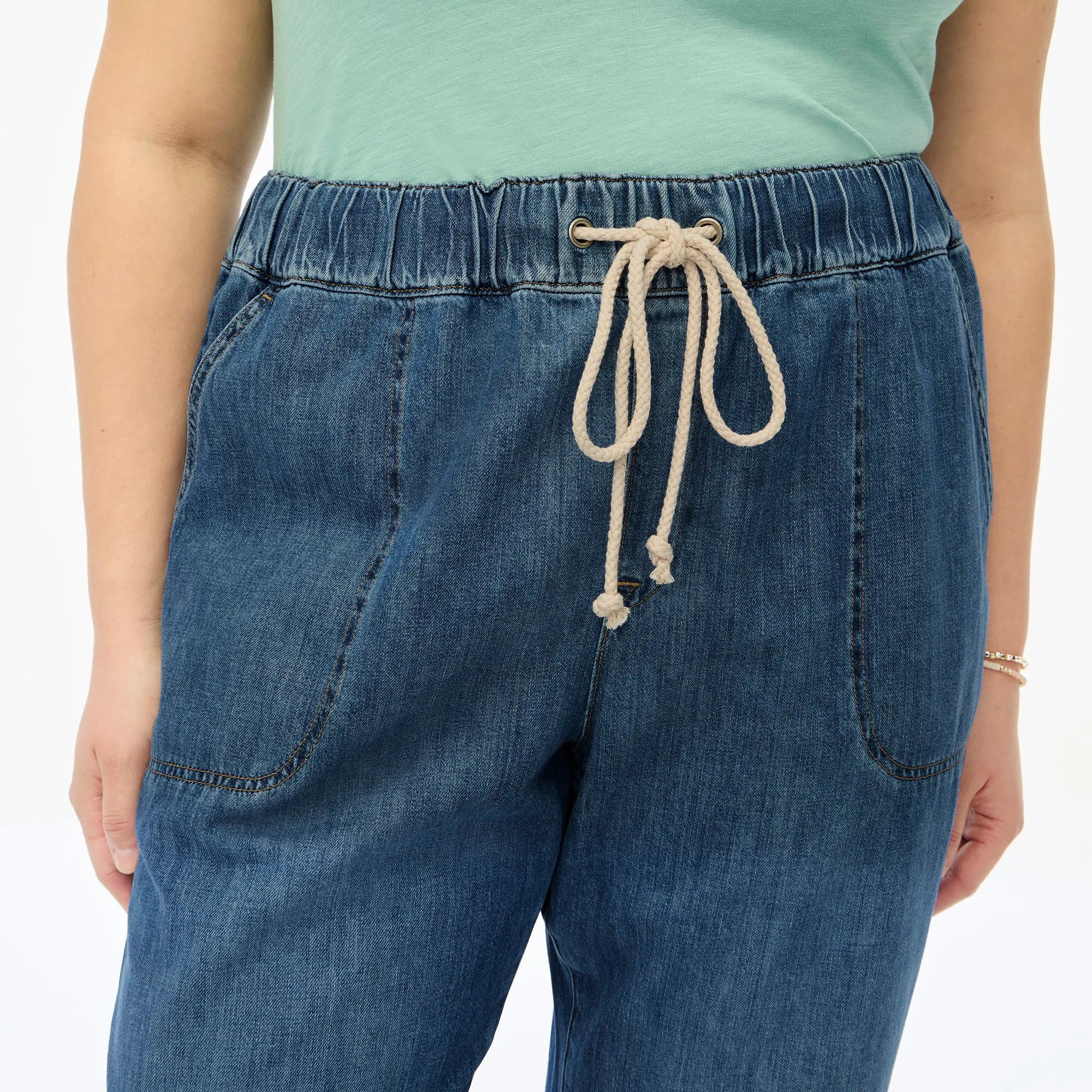 Denim drawstring pant | J.Crew Factory