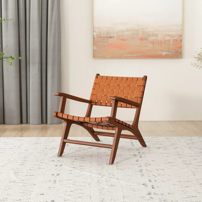 Carstaffney Leather Accent Chair | Wayfair North America