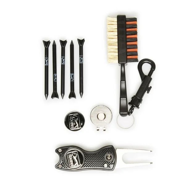 PGA Tour Golf Starter Set with Brush, Tees, Ball Markers, Divot Tool | Walmart (US)