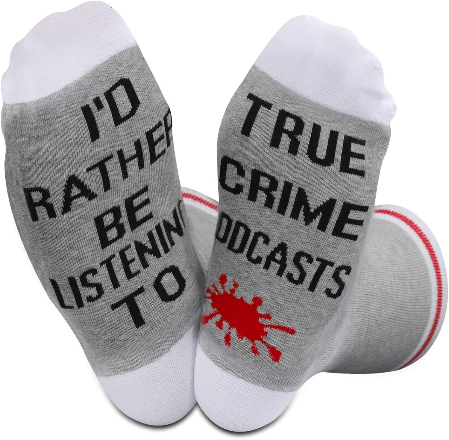 GJTIM 2PAIRS Crime Inspired Gift Novelty Socks For Crime Fans | Amazon (US)