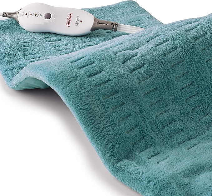Sunbeam, Heating Pad for Pain Relief XL King Size SoftTouch 4 Heat Settings with AutoOff 12Inch x... | Amazon (US)