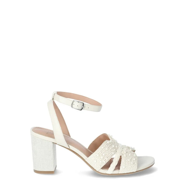 Time and Tru Women's Pearl Block Heel Sandal | Walmart (US)