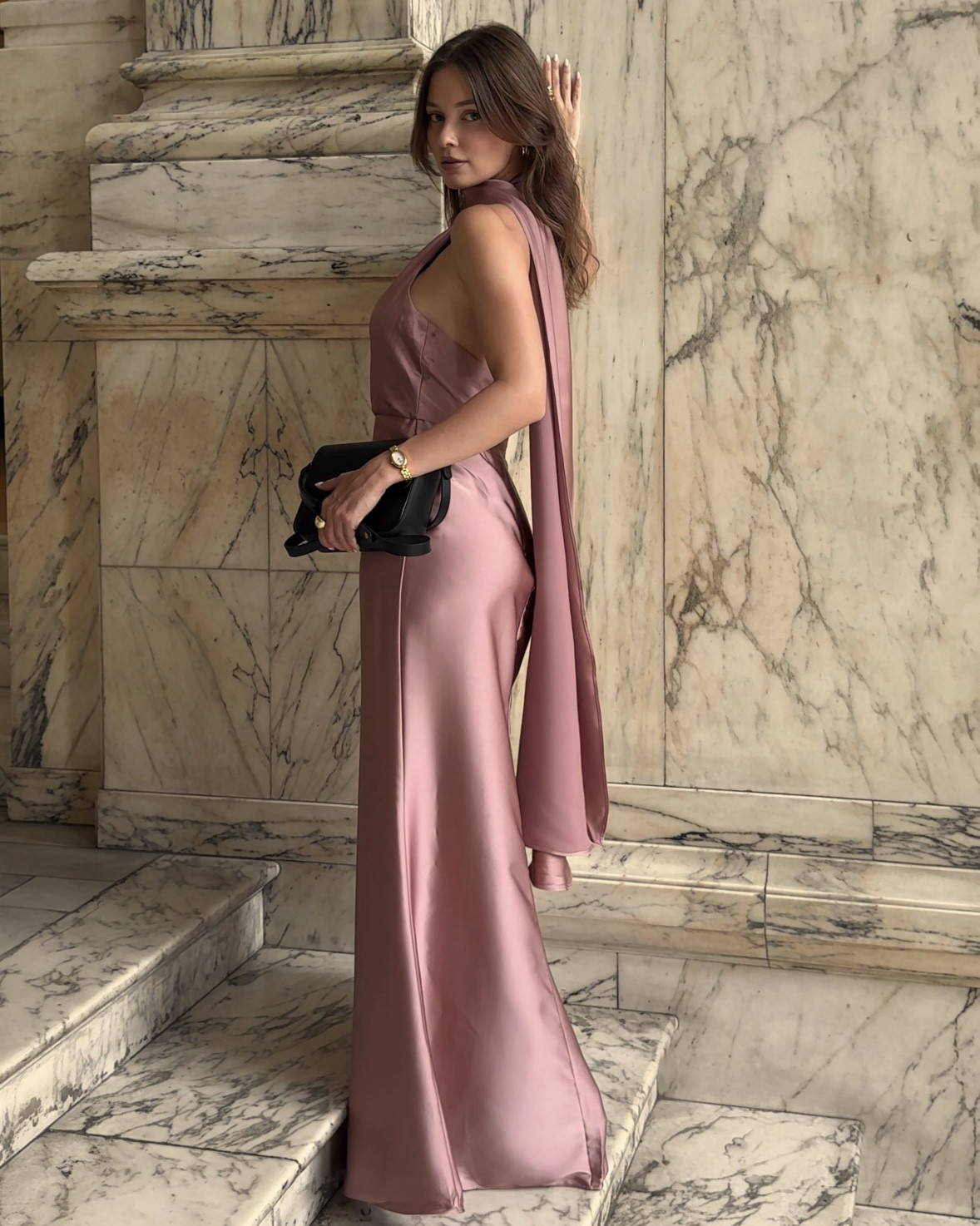 A perfect wedding guest dress! The scarf, the dusty rose color 🤍

Use my promo code NATALIIA20OFF for 20% off on the website 

#LTKeurope #LTKwedding #LTKuk