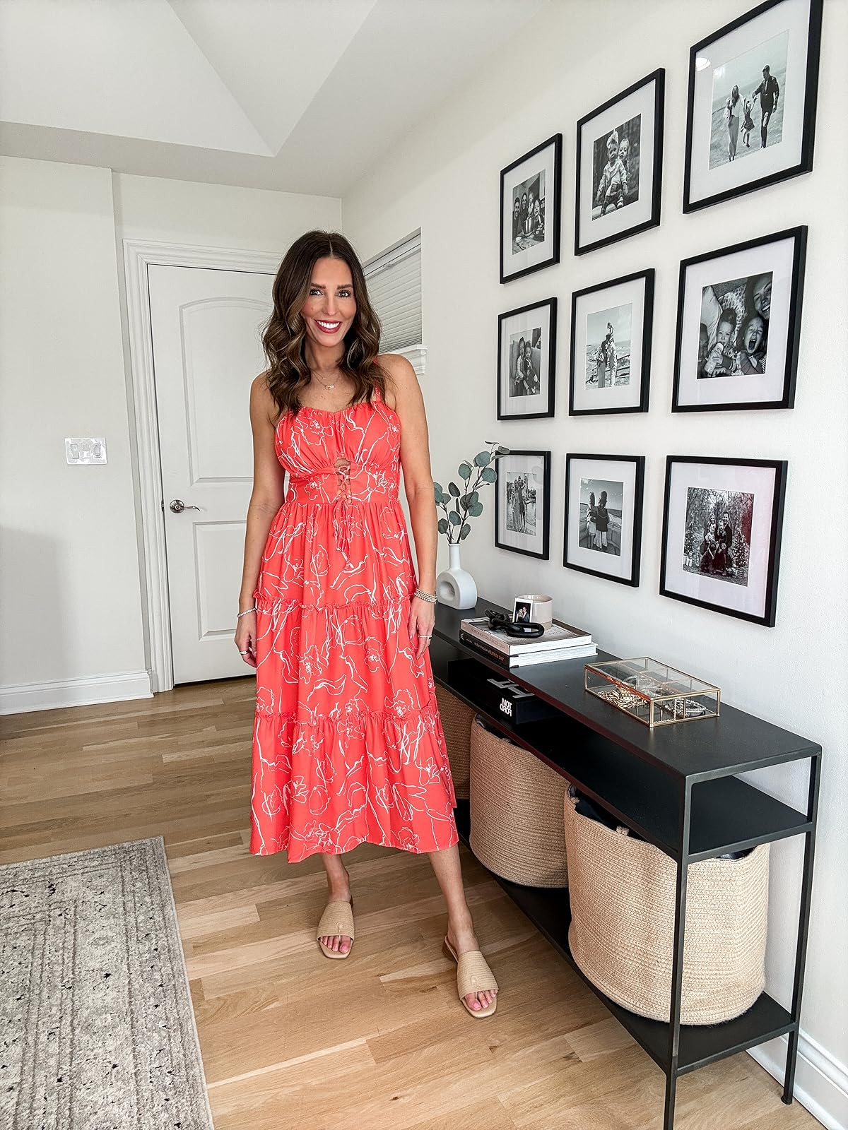 Obsessed with the color and cut of this dress! Would be so cute for Spring Break or your next vacation // wearing a small in the dress, sandals fit true to size 

 #LTKootd #LTKSeasonal #LTKU