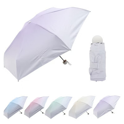 Unique Bargains Mini Compact Umbrella Purple Circular Handle | Target