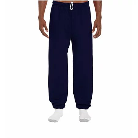 Gildan Sweatpants for Men Navy Blue Joggers Elasticized Cuffs elastic waistband with draw cord | Walmart (US)