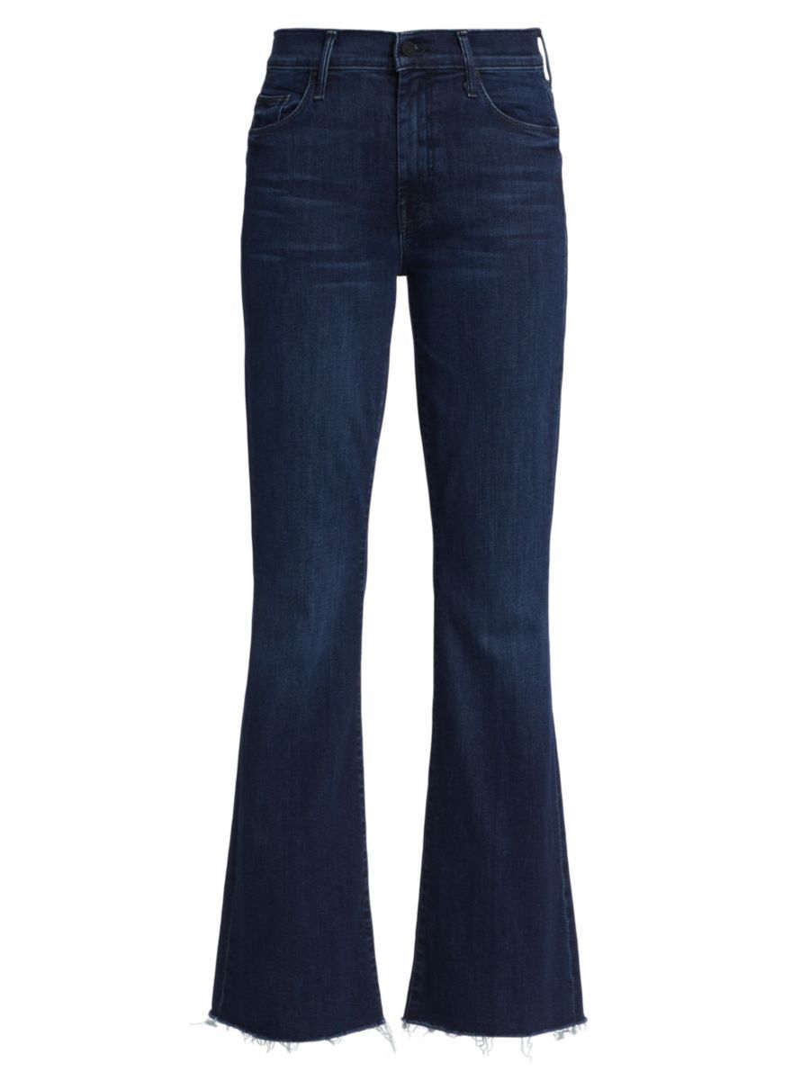 Mother The Weekender High-Rise Stretch Flare Jeans | Saks Fifth Avenue