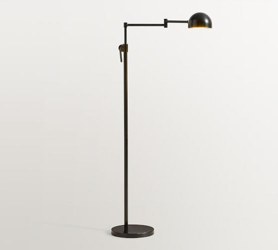 Sherman Metal Articulating Dome Task Floor Lamp (49") | Pottery Barn (US)