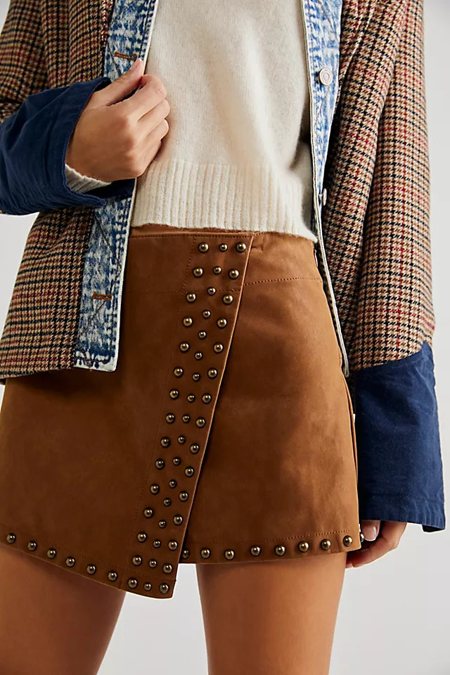 Emmy Mini Studded Skort | Free People (Global - UK&FR Excluded)