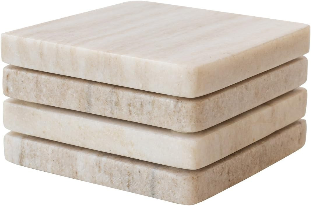 Bliving Marble Coasters - Table Decor Perfect Coasters for Coffee Table, Kitchen, Desk, & New Hou... | Amazon (US)