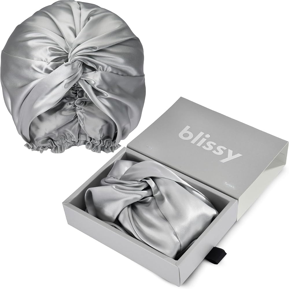 BLISSY Silk Bonnet For Sleeping For Long And Curly Hair - 100% Pure Mulberry Silk 22 Momme 6a Hig... | Amazon (US)