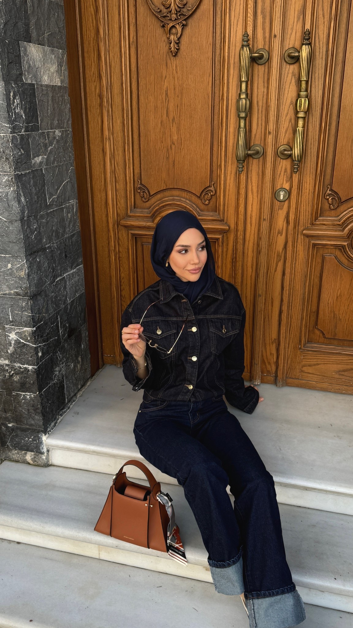 love a good denim on denim💙 #meshki #modestfashion code: ERVAMESHKI for discount ✨

#LTKSeasonal #LTKU #LTKootd