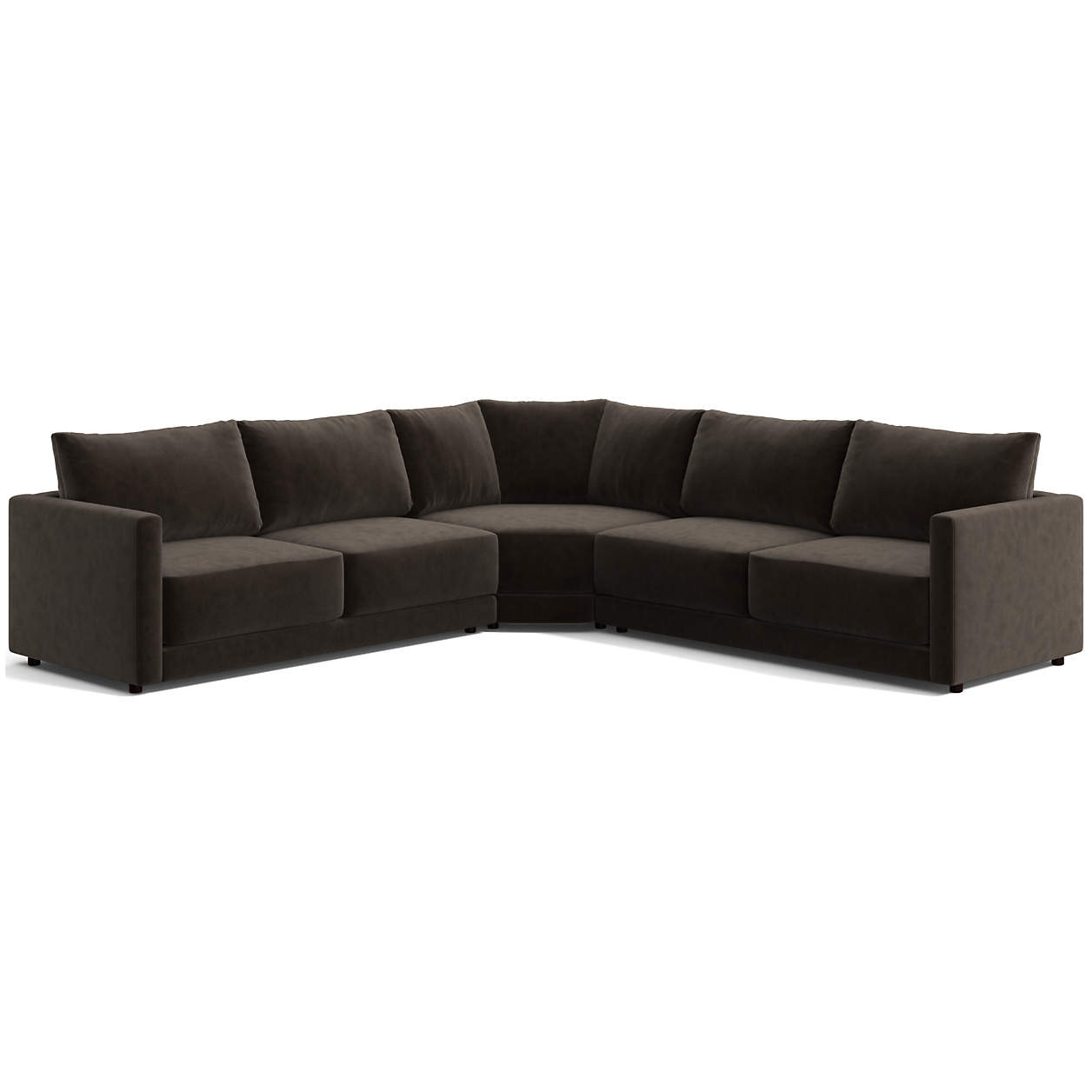 Gather 3-Piece L-Shaped Wedge Sectional Sofa + Reviews | Crate & Barrel | Crate & Barrel