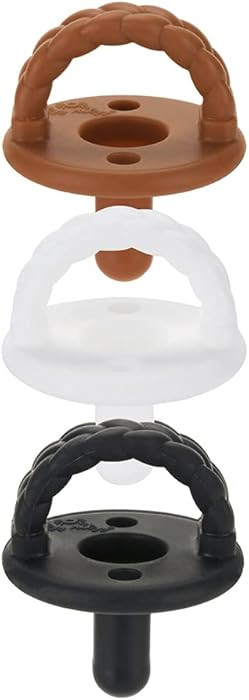 Itzy Ritzy Silicone Pacifiers for Newborn - Itzy Soother Pacifiers Feature Collapsible Handle & T... | Amazon (US)