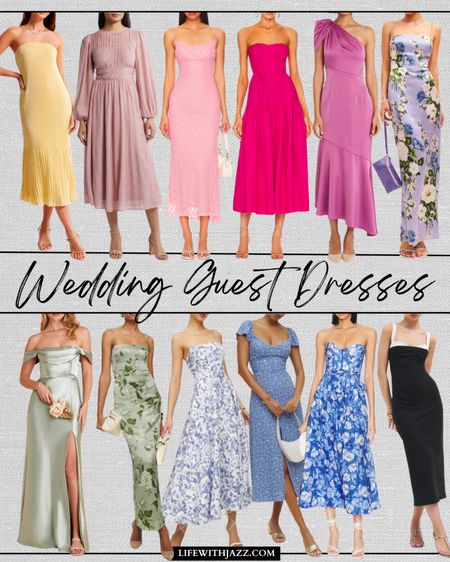 Rounding up some spring wedding guest dresses! A lot of them are under $150 

Wedding guest / spring / special occasion / pink / yellow / pastel / green / baby blue / floral / silk 

#LTKwedding #LTKSeasonal