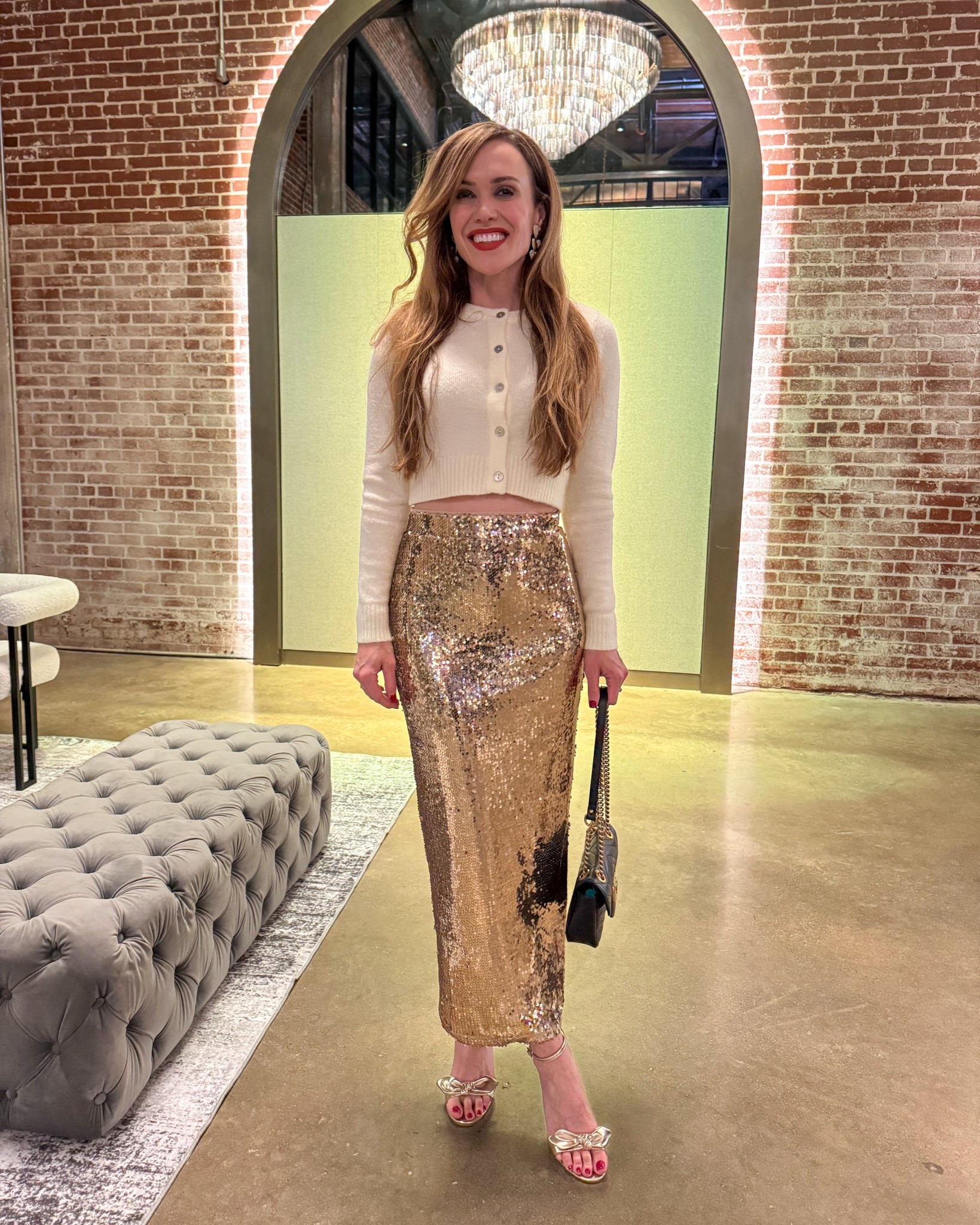 Party look! I’m in a small in the skirt and cardigan. 

#LTKSaleAlert #LTKValentine