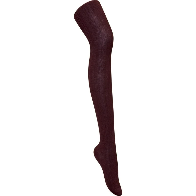 Classroom School Uniforms Big Kid Cable Knit Tights 5HF302, TALL, Burgundy | Walmart (US)