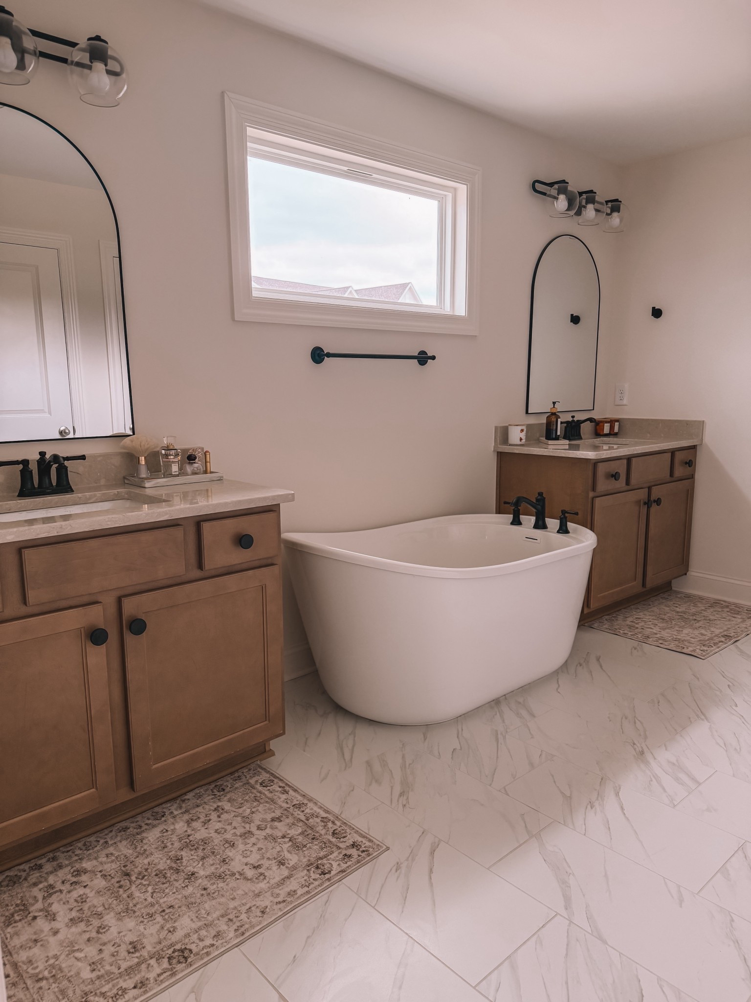 Master Bathroom Rugs

I wanted to add a touch of a vintage rug look & decied to go with this 2x3 rug.

#bathroom #masterbathroom

#LTKHome