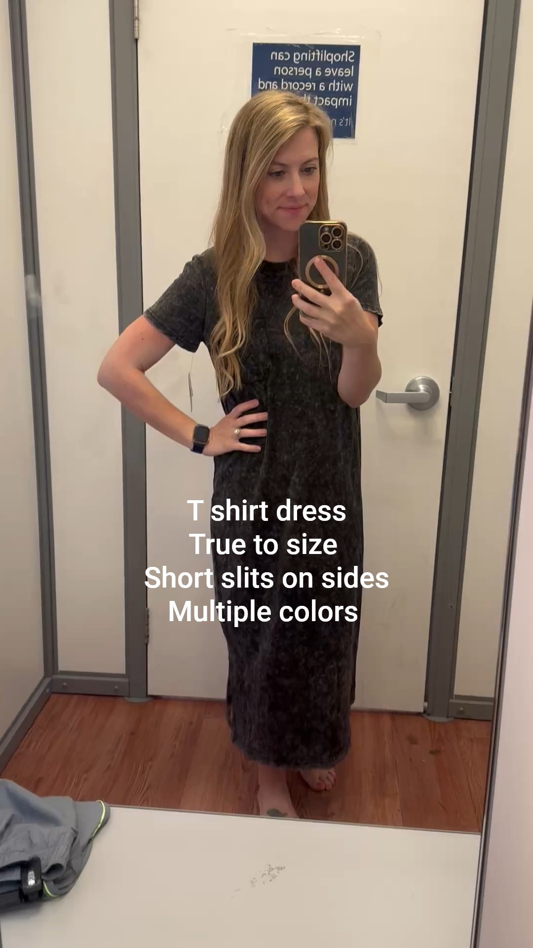 Walmart T shirt dress
True to size 
Short slits on sides
Multiple colors 

#LTKStyleTip #LTKPetite #LTKSeasonal