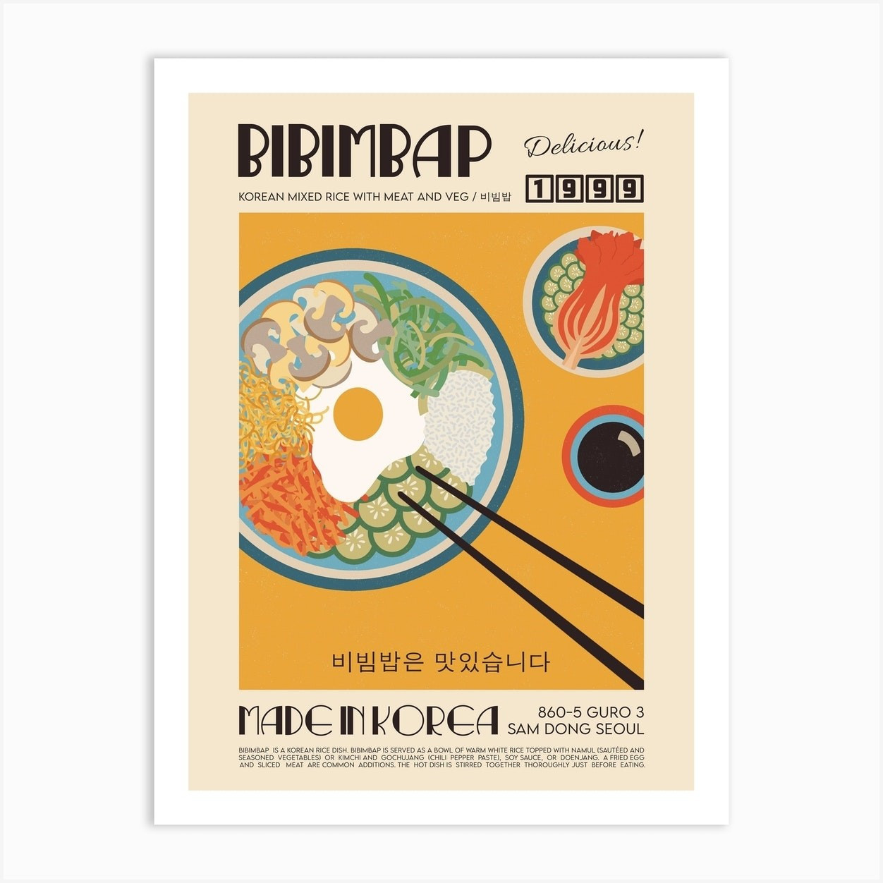 The Bibimbap Art Print | Fy! (UK)
