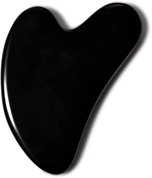 THLHKD Gua Sha, GuaSha Facial Tools, Black Obsidian, Natural Stone Massage Tool for Physical Therapy | Amazon (US)
