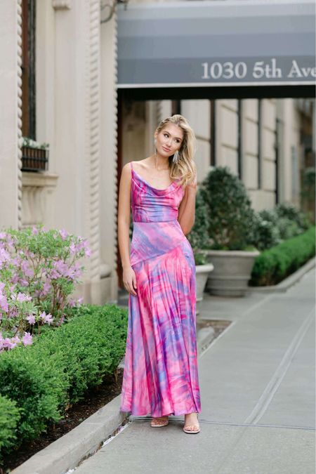 Black tie wedding guest dress: Bronx and Banco gown. Wearing a size 4! 

Tags: black tie dress/ wedding guest gown/ formal wedding guest dress/tie dye gown/ silk wedding guest dress / pink wedding guest dress / rent the runway gown

#LTKwedding #LTKFind