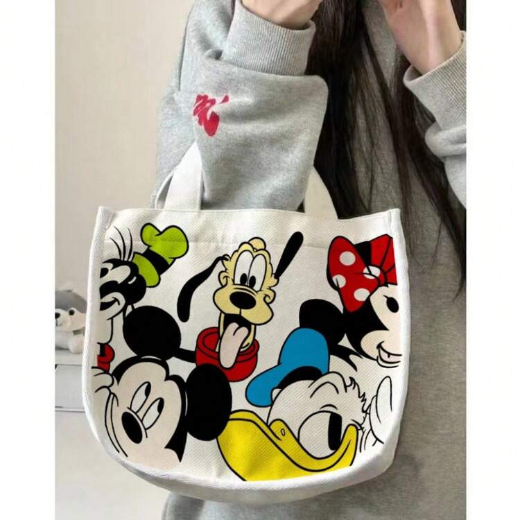 Disneyed  Back To School Season Non Insulated Lunch Bag, Portable Bento Box Handbag For Office Wo... | SHEIN