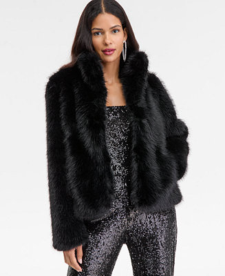 I.N.C. International Concepts Women's Long Pile Faux-Fur Chubby Jacket, Macy's Exclusive - Macy's | Macy's